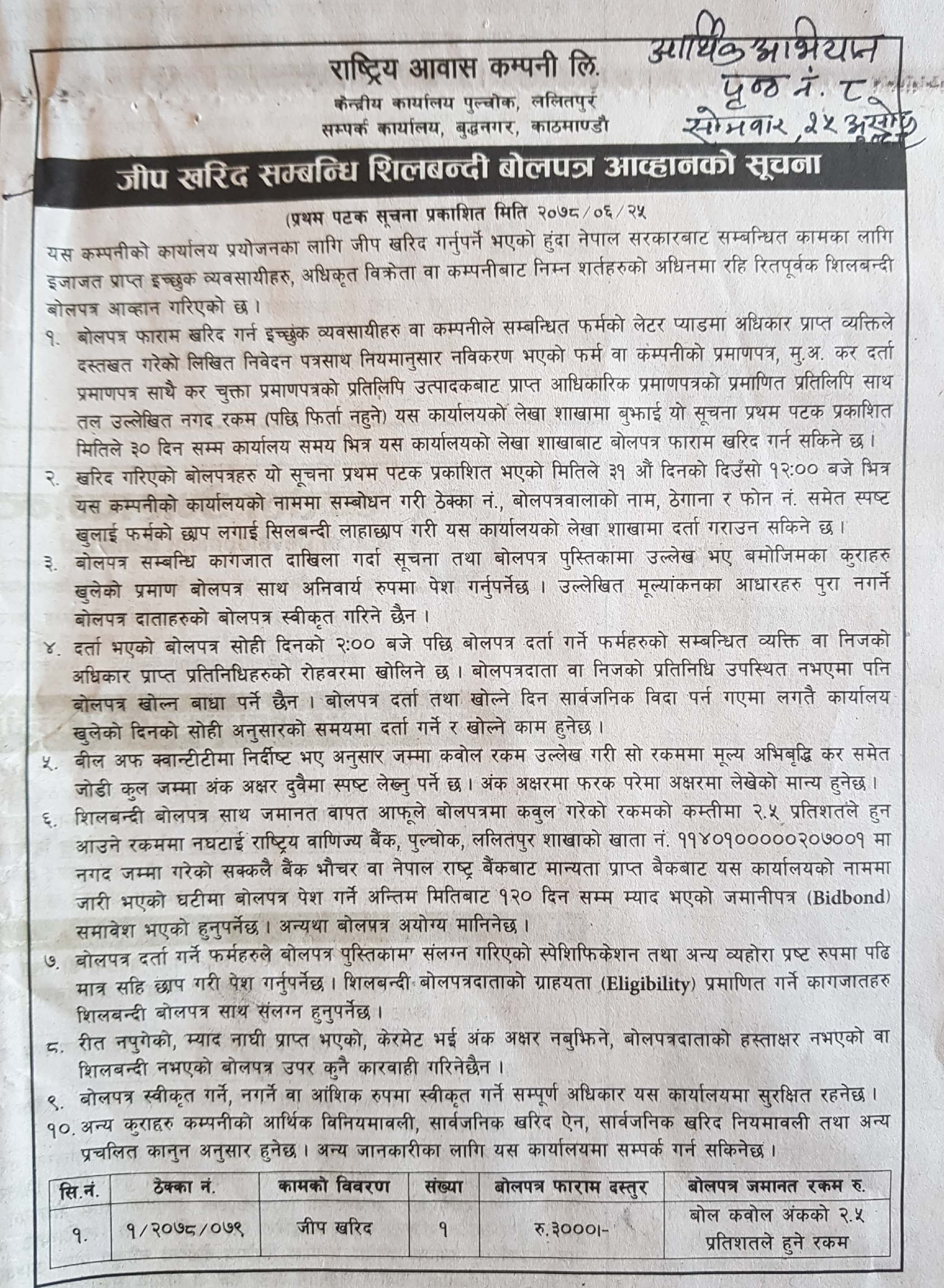 जिप खरिद संबनधि  सुचना